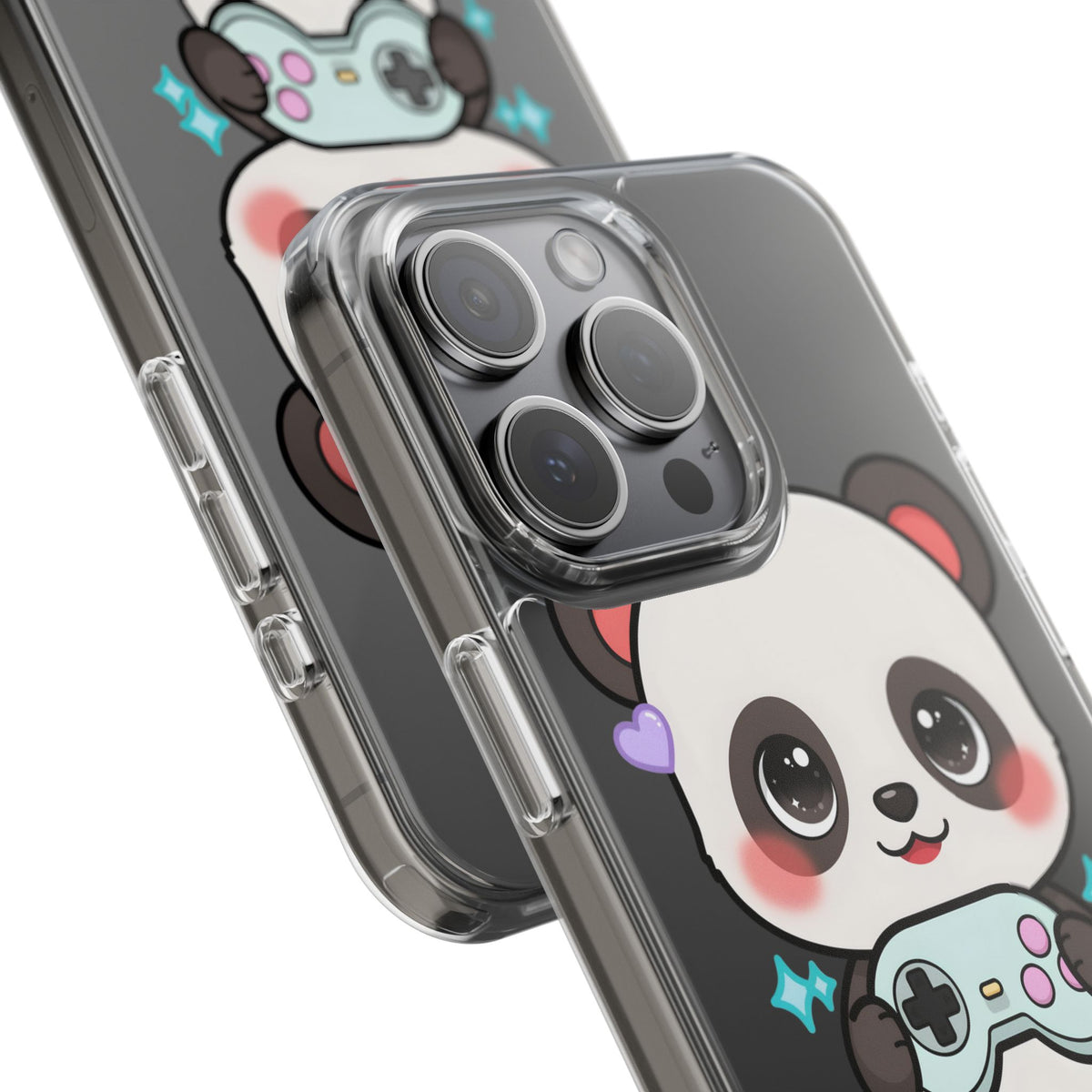 Gamer Panda Clear Impact-Resistant Phone Case
