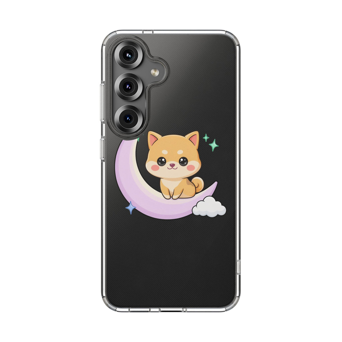 Kawaii Shiba Inu Phone Case – Crescent Moon Cutie