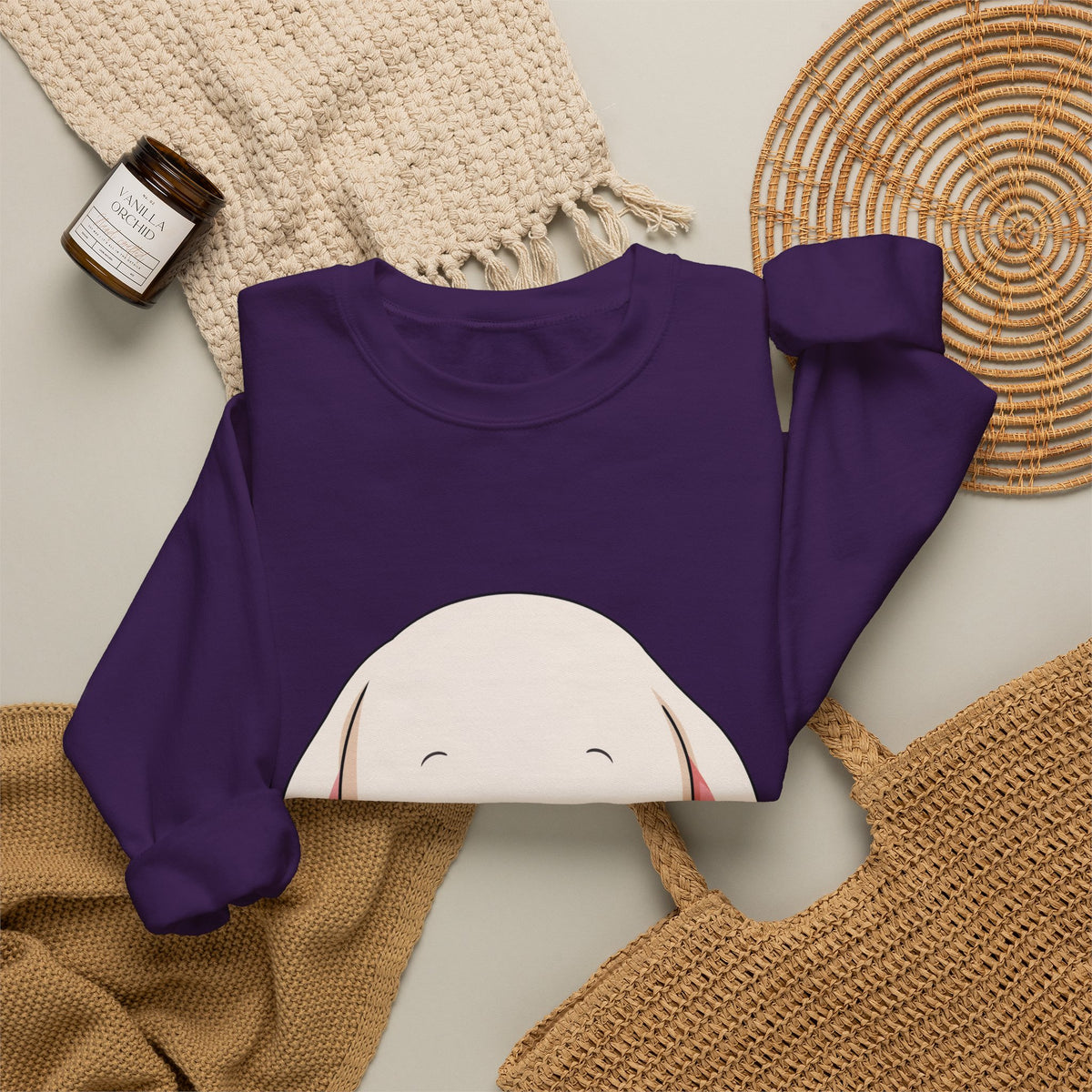 Kawaii Bunny Sweatshirt, Cute Ice Cream Chibi Rabbit