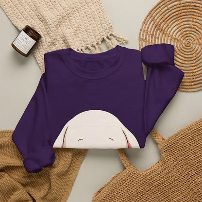Kawaii Bunny Sweatshirt, Cute Ice Cream Chibi Rabbit