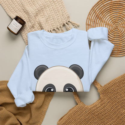 Kawaii Panda Donut Sweatshirt, Cute Chibi Crewneck