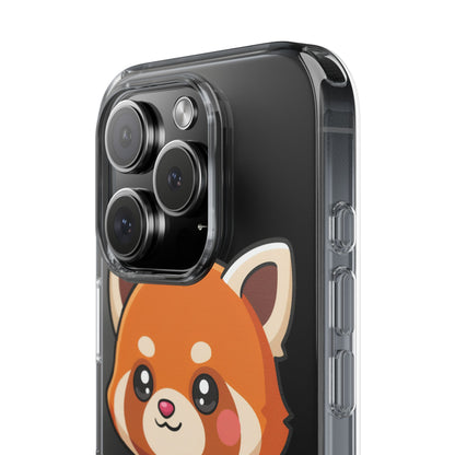 Red Panda Skateboard Phone Case, Cute Kawaii Style