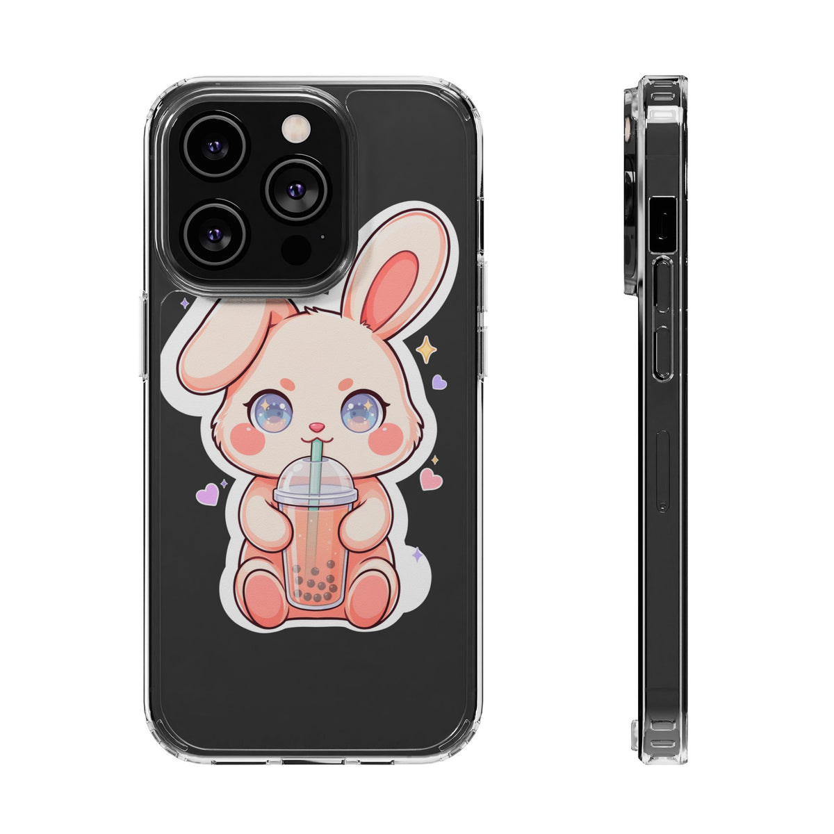 Kawaii Bunny Bubble Tea Phone Case for Boba Lovers