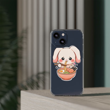 Kawaii Ramen Bunny Clear Impact-Resistant Case