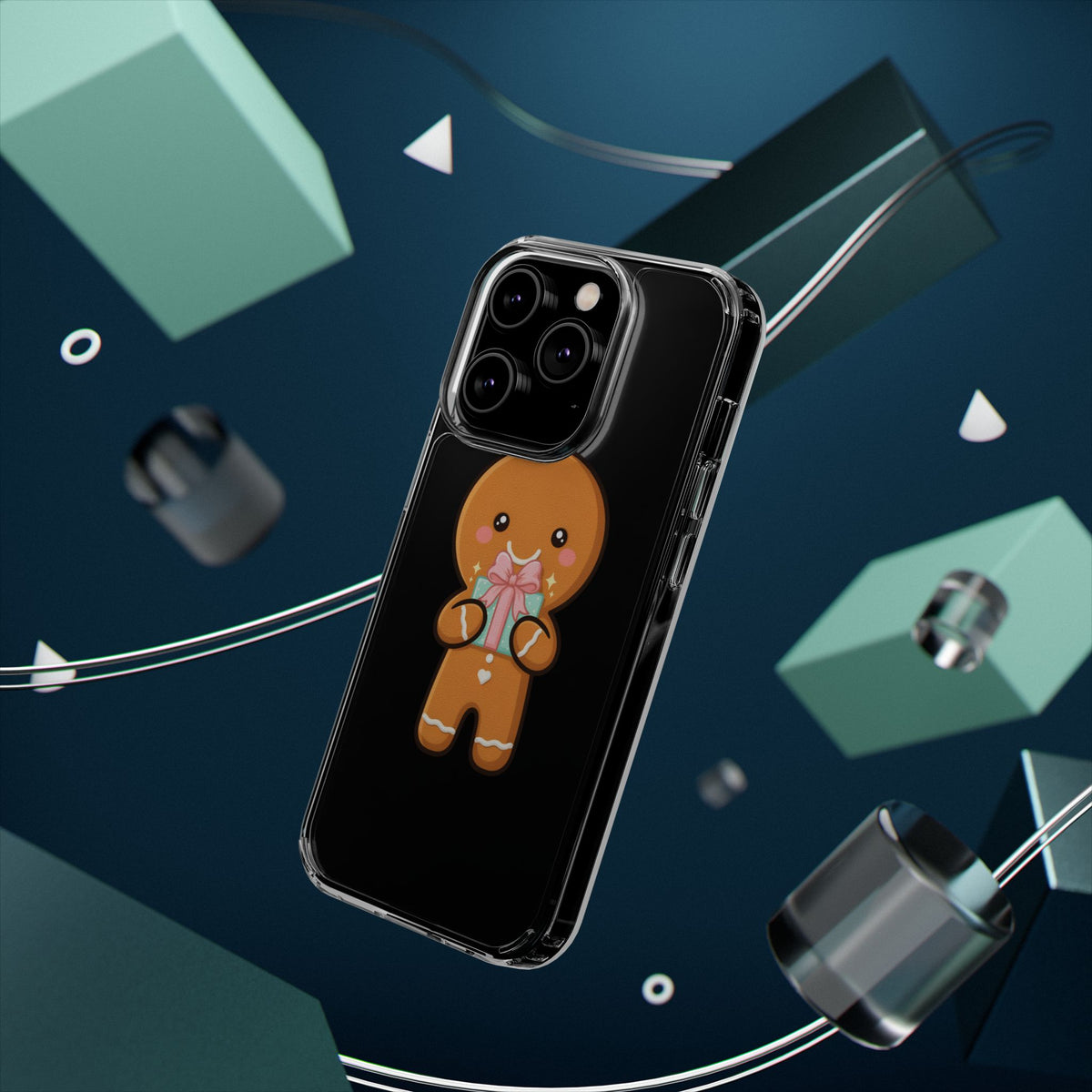 Gingerbread Man Phone Case, Cute Holiday Gift Design