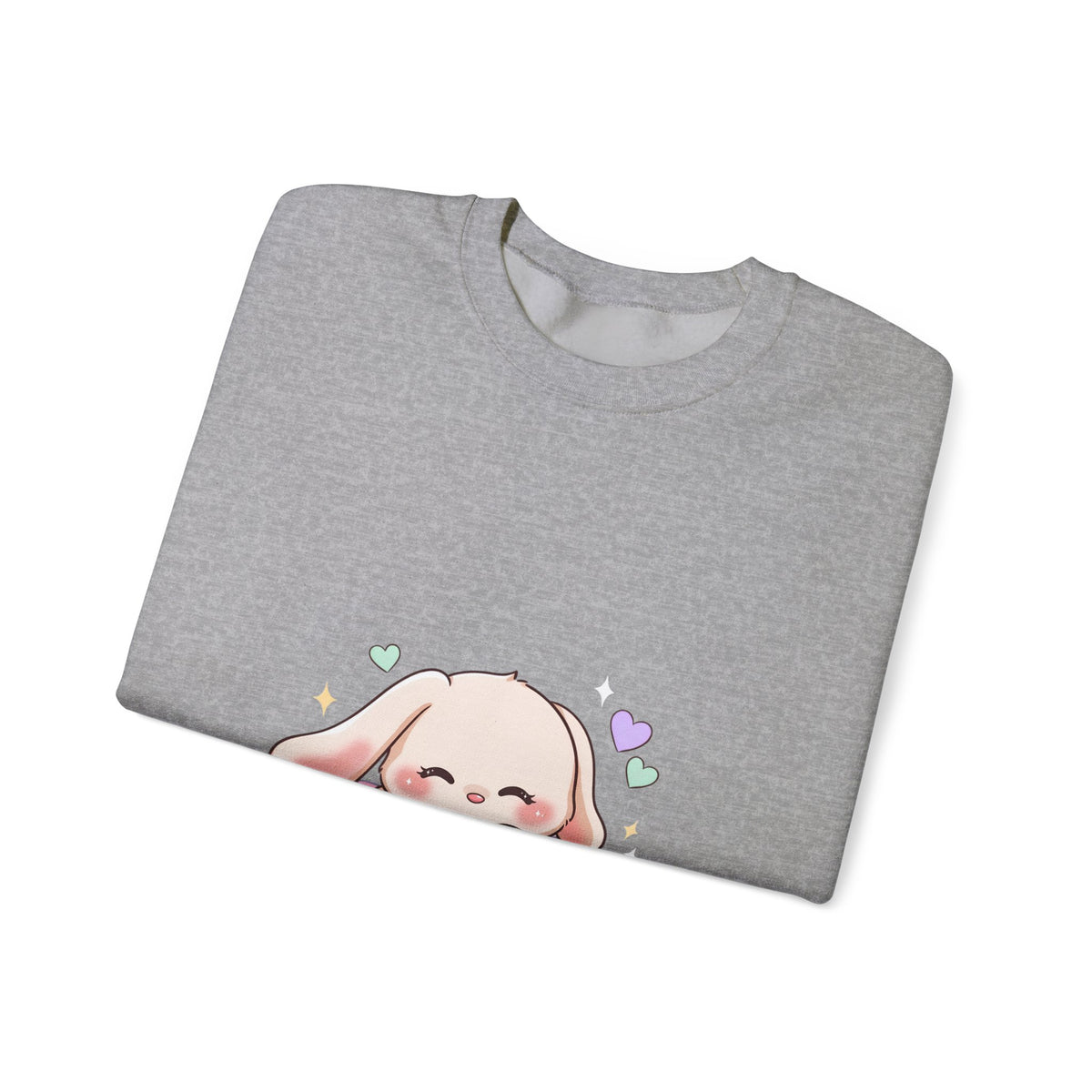 Kawaii Bunny Sweatshirt, Sleeping Cloud Chibi Crewneck