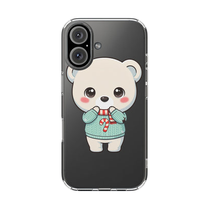 Kawaii Christmas Bear Phone Case for Holiday Season