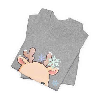 Kawaii Reindeer T-Shirt for Cute Winter Outfits