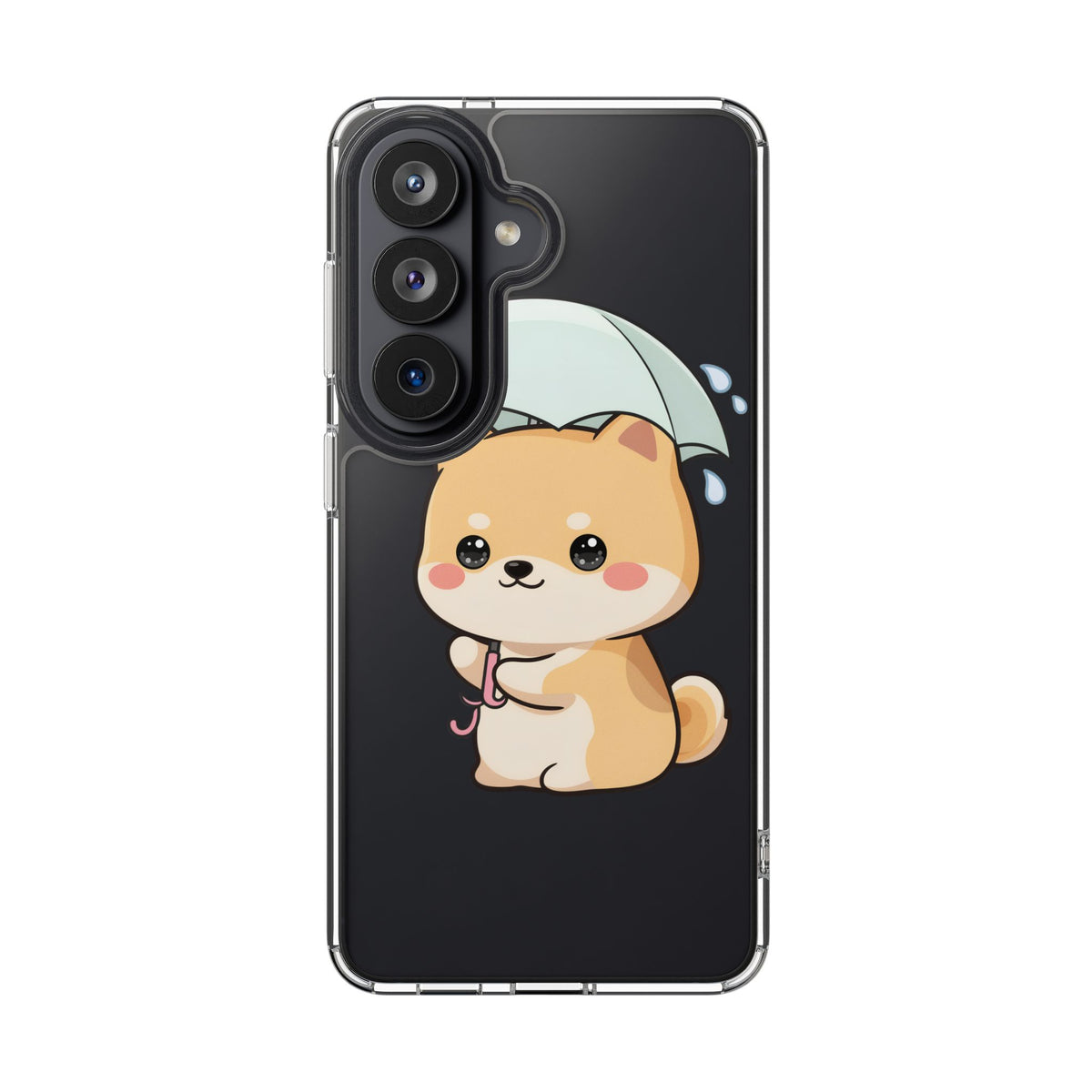 Shiba Inu Phone Case, Kawaii Rainy Day Pup