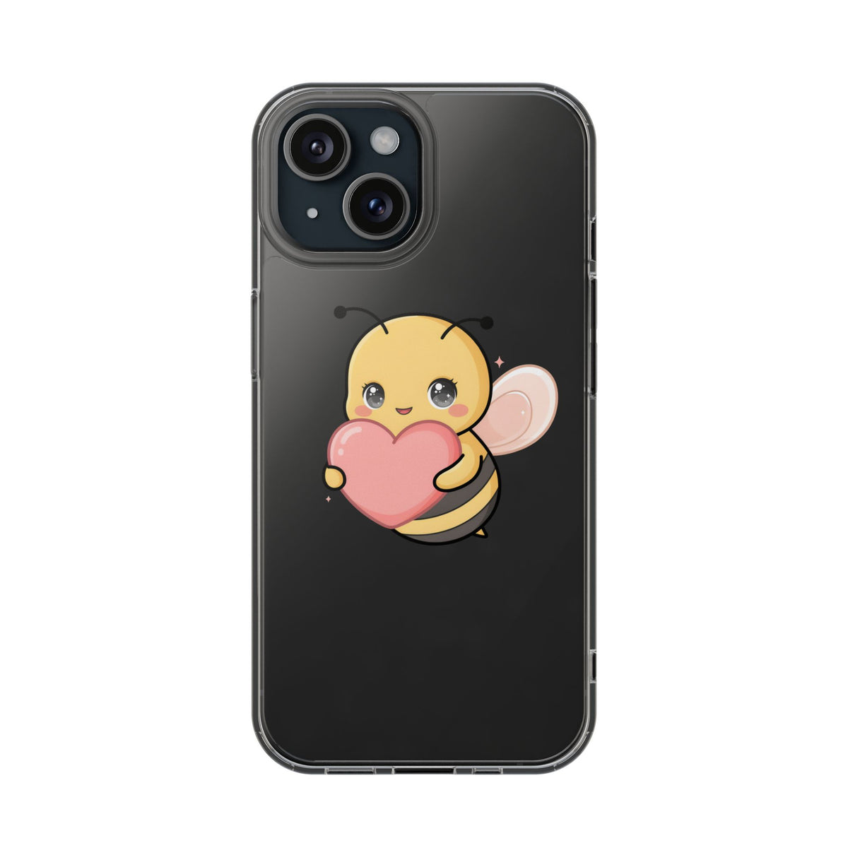 Kawaii Bee Clear Impact-Resistant Phone Case