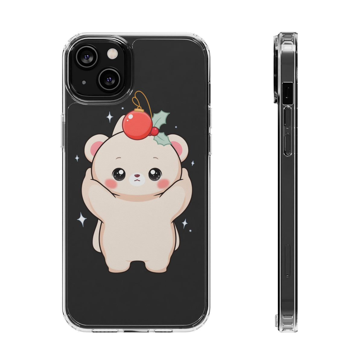 Kawaii Christmas Bear Phone Case for Cozy Holiday Days