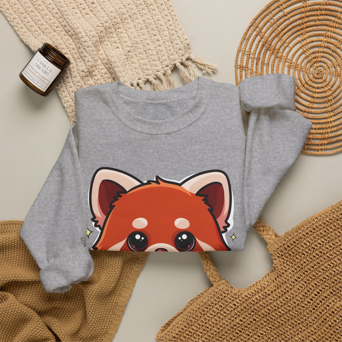 Kawaii Red Panda Sweatshirt for Creative Animal Lovers