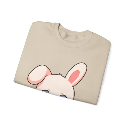 Kawaii Bunny Sweatshirt, Cute Latte Lover Crewneck