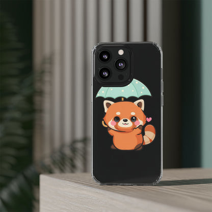 Kawaii Red Panda Clear Impact-Resistant Case