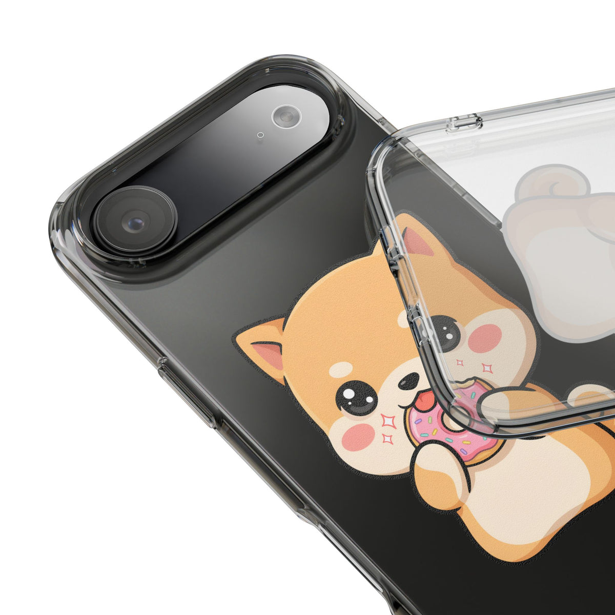 Kawaii Shiba Inu Phone Case with Donut