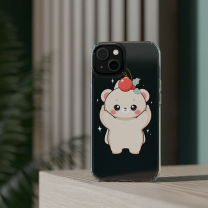 Kawaii Christmas Bear Phone Case for Cozy Holiday Days