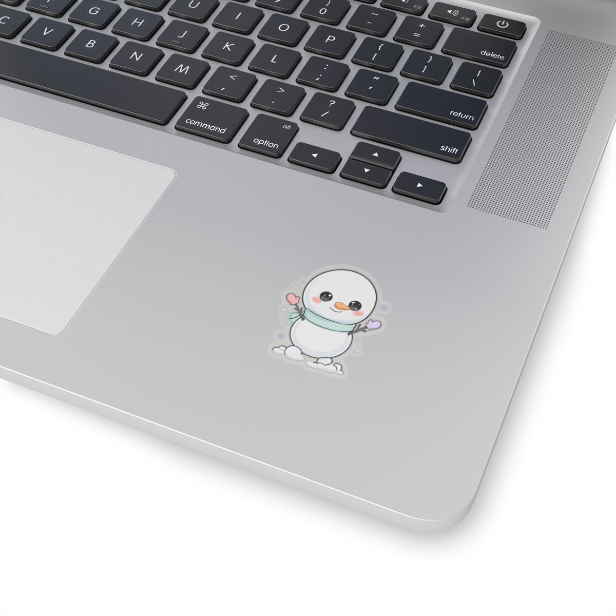 Kawaii Snowman Sticker for Cozy Winter Decor