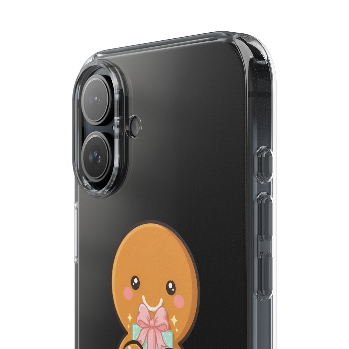 Gingerbread Man Phone Case, Cute Holiday Gift Design