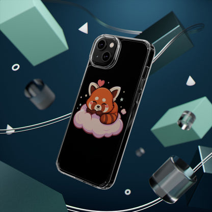 Cute Red Panda Phone Case, Dreamy Kawaii Cloud Art