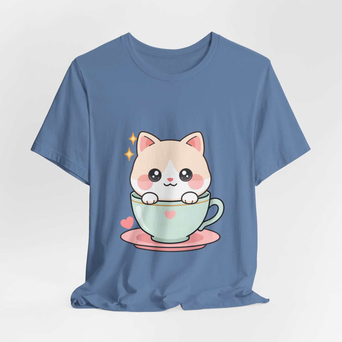 Kawaii Cat T-Shirt for Cute Cat and Chibi Art Fans