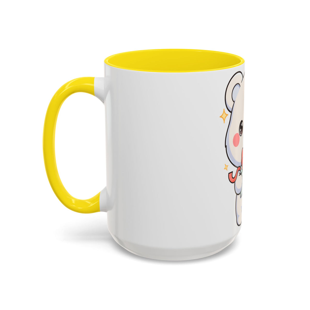 Kawaii Polar Bear Mug, Cute Gift Accent Coffee Mug