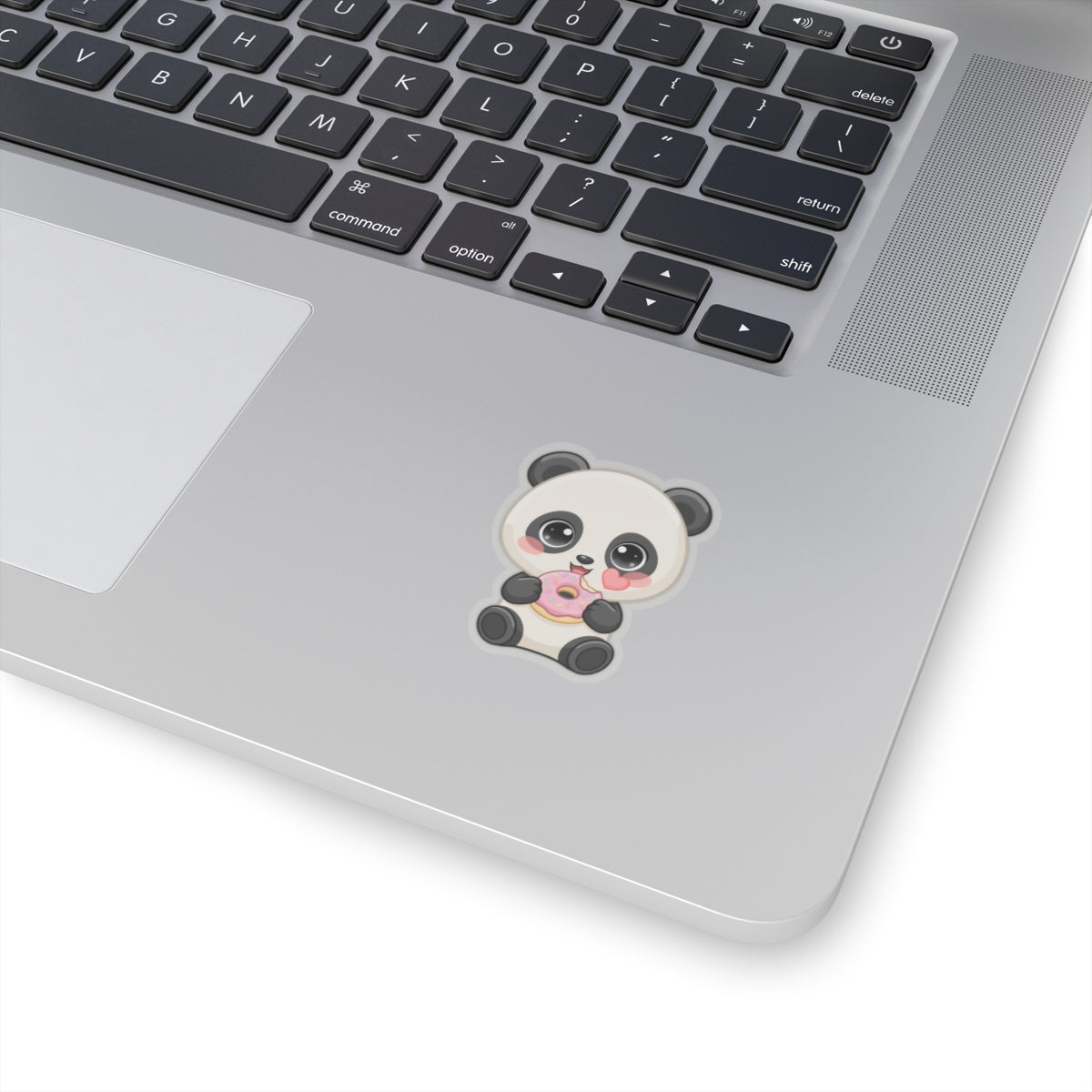 Kawaii Panda Sticker, Cute Donut Lover Vinyl Decal