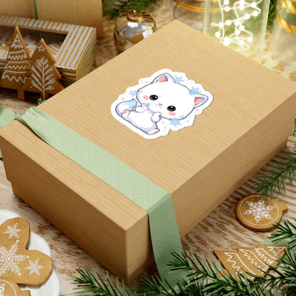 Arctic Fox Sticker, Cute Winter Gift for Fox Lovers