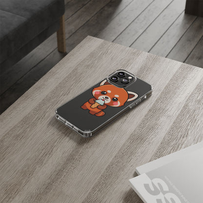 Kawaii Red Panda Phone Case with Ice Cream