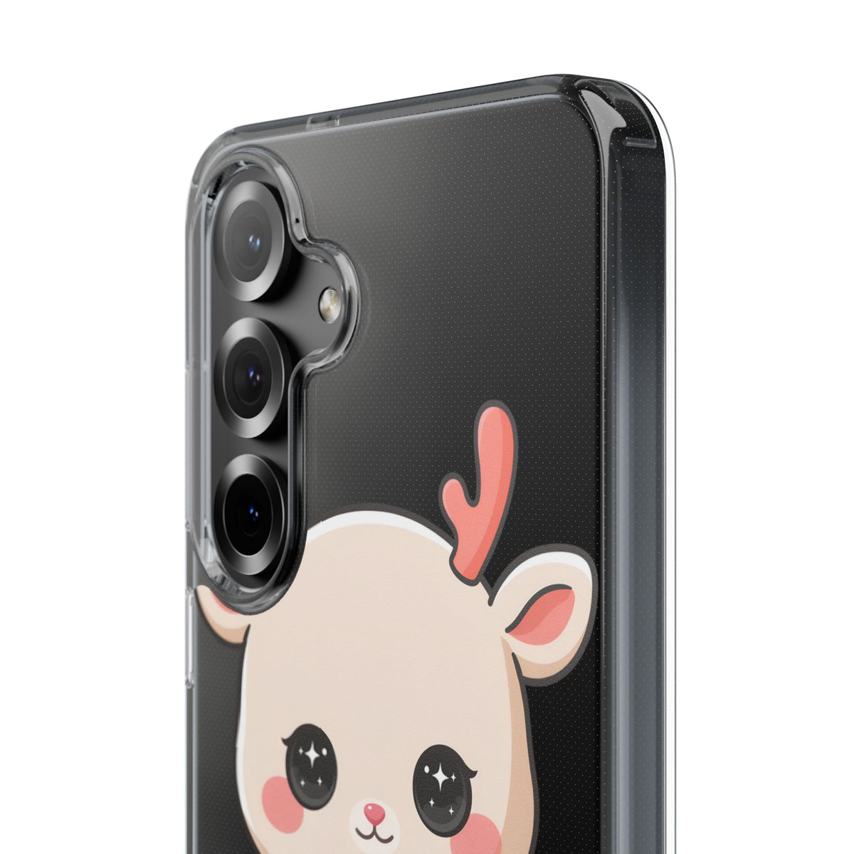 Christmas Reindeer Phone Case, Cute Kawaii Holiday Gift