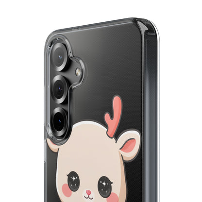 Christmas Reindeer Phone Case, Cute Kawaii Holiday Gift