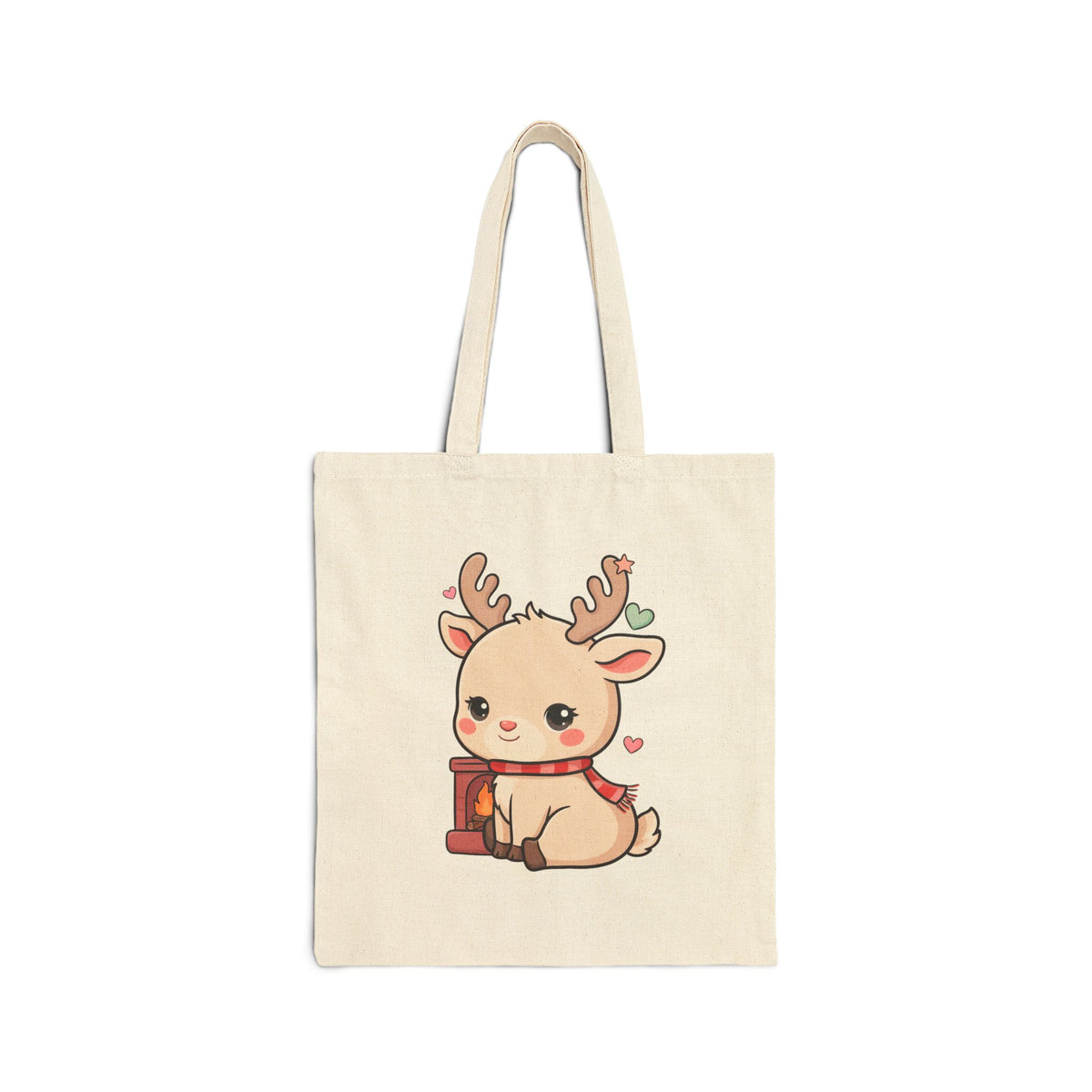 Kawaii Reindeer Tote Bag for Cozy Christmas Cheer