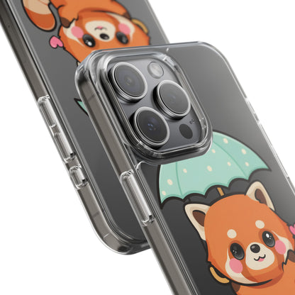 Kawaii Red Panda Clear Impact-Resistant Case