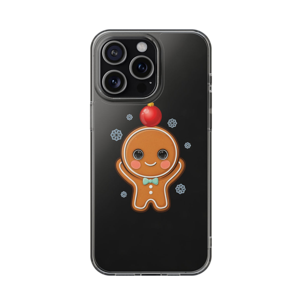 Christmas Gingerbread Phone Case, Cute Kawaii Holiday Gift