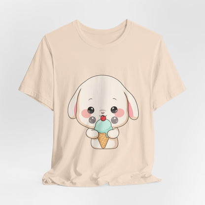 Kawaii Bunny Ice Cream Tee for Cute Style Lovers