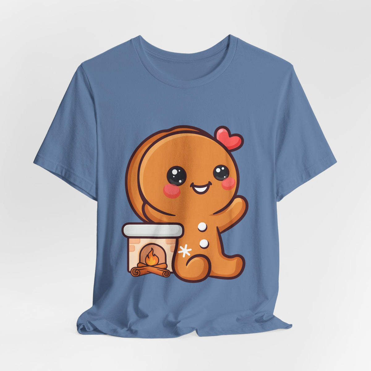 Christmas Gingerbread Man T-Shirt, Cozy Kawaii Holiday Tee