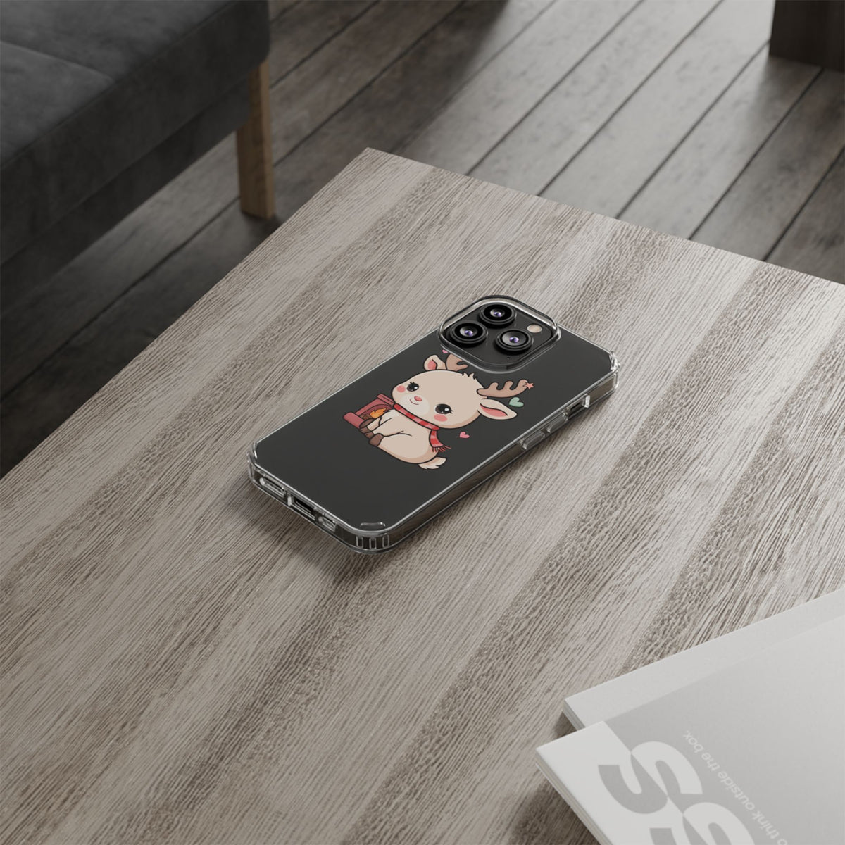 Kawaii Reindeer Phone Case for Cozy Holiday Cheer
