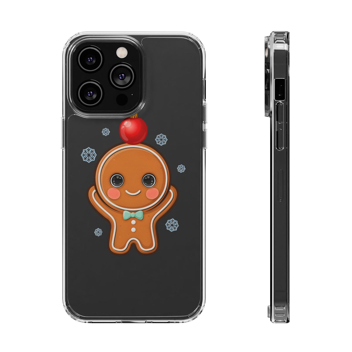 Christmas Gingerbread Phone Case, Cute Kawaii Holiday Gift