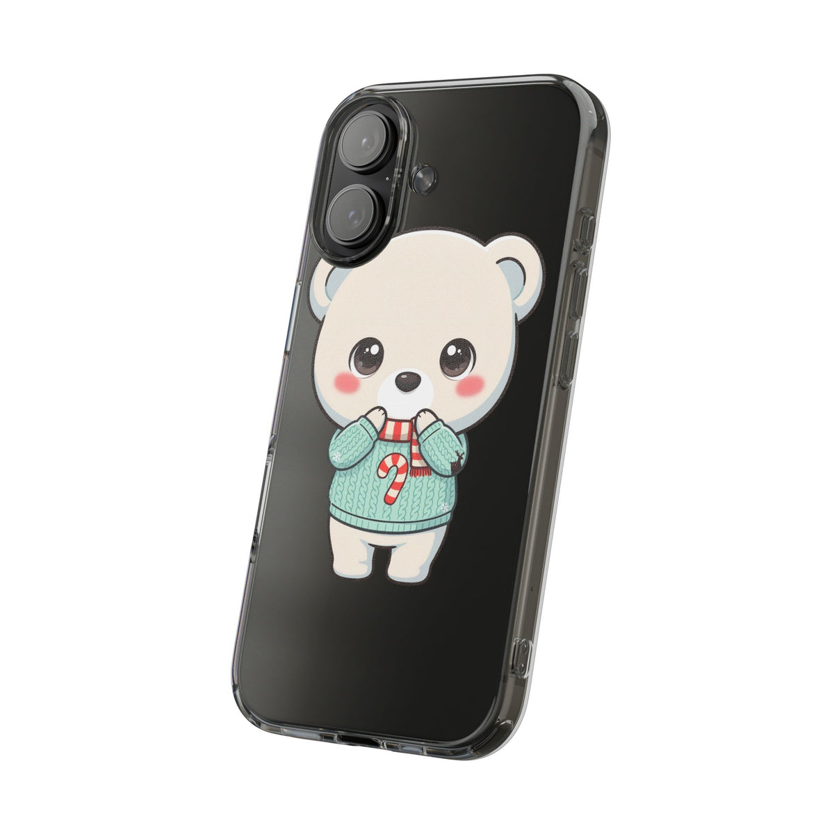 Kawaii Christmas Bear Phone Case for Holiday Season