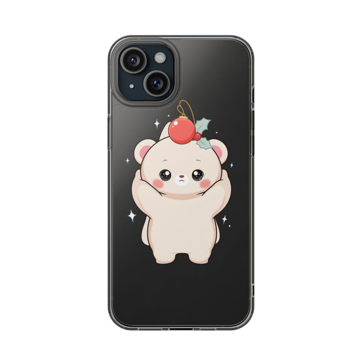 Kawaii Christmas Bear Phone Case for Cozy Holiday Days
