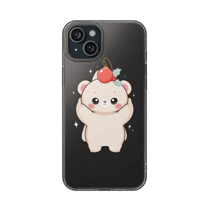 Kawaii Christmas Bear Phone Case for Cozy Holiday Days