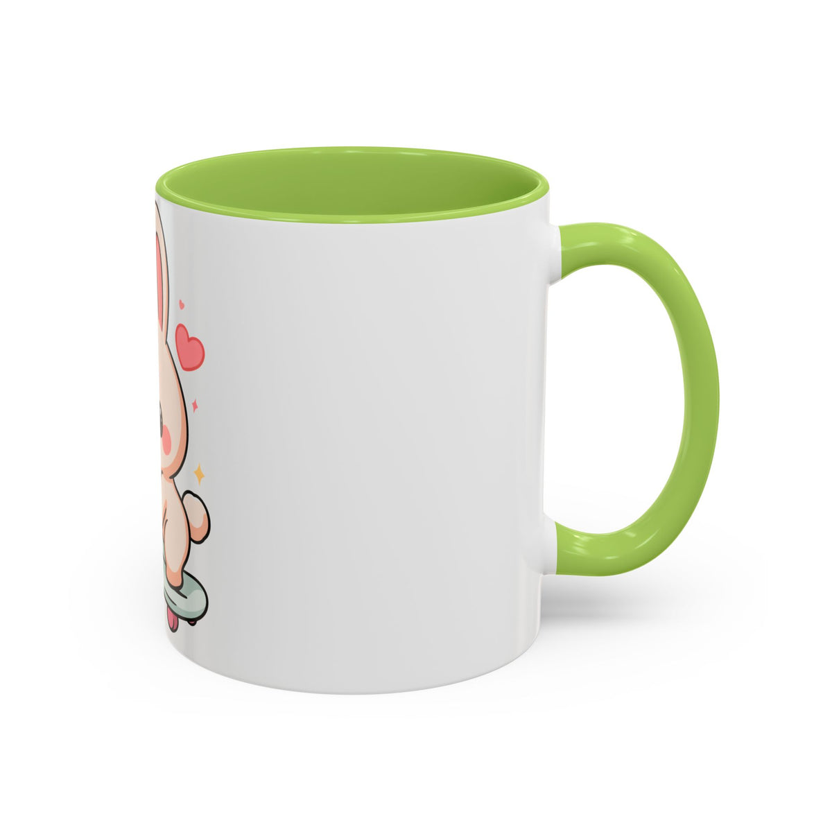 Kawaii Bunny Skateboard Mug – Cute Accent Coffee Mug
