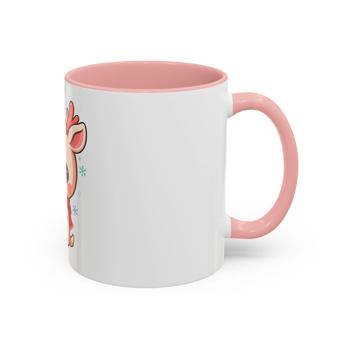 Christmas Reindeer Accent Coffee Mug for Cozy Holiday Mornings