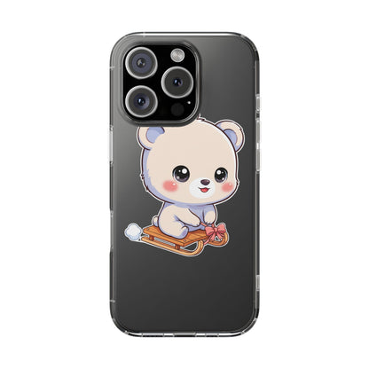 Kawaii Polar Bear Phone Case, Cute Winter Gift