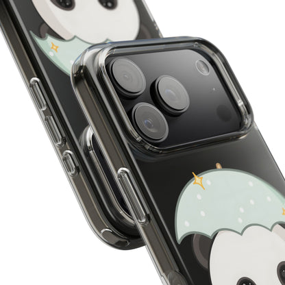 Kawaii Panda Clear Impact-Resistant Phone Case