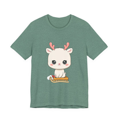 Kawaii Reindeer T-Shirt for Cozy Winter Days