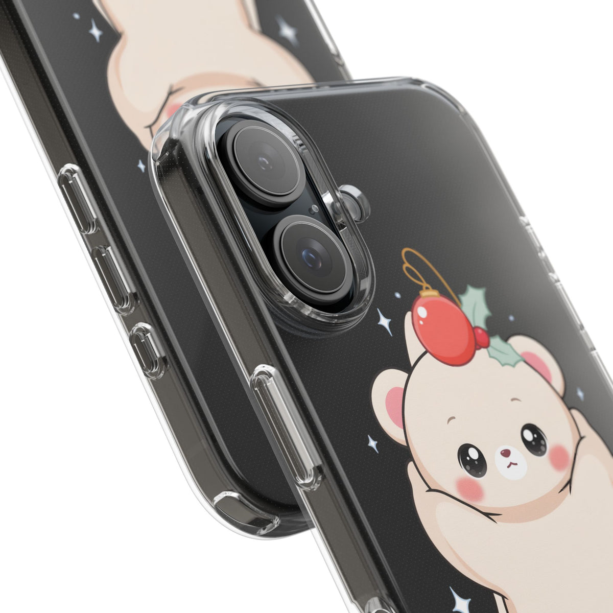 Kawaii Christmas Bear Phone Case for Cozy Holiday Days