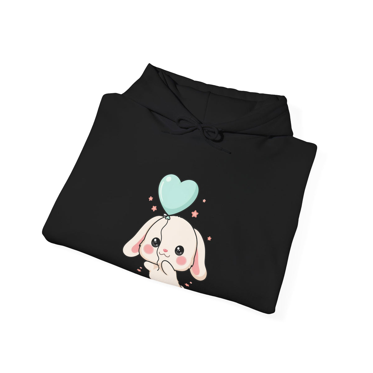 Kawaii Bunny Hoodie, Cute Balloon Rabbit Sweatshirt