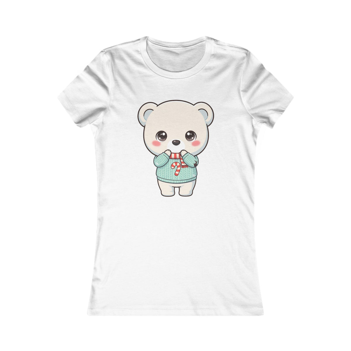 Kawaii Christmas Polar Bear Women's Tee