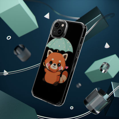 Kawaii Red Panda Clear Impact-Resistant Case