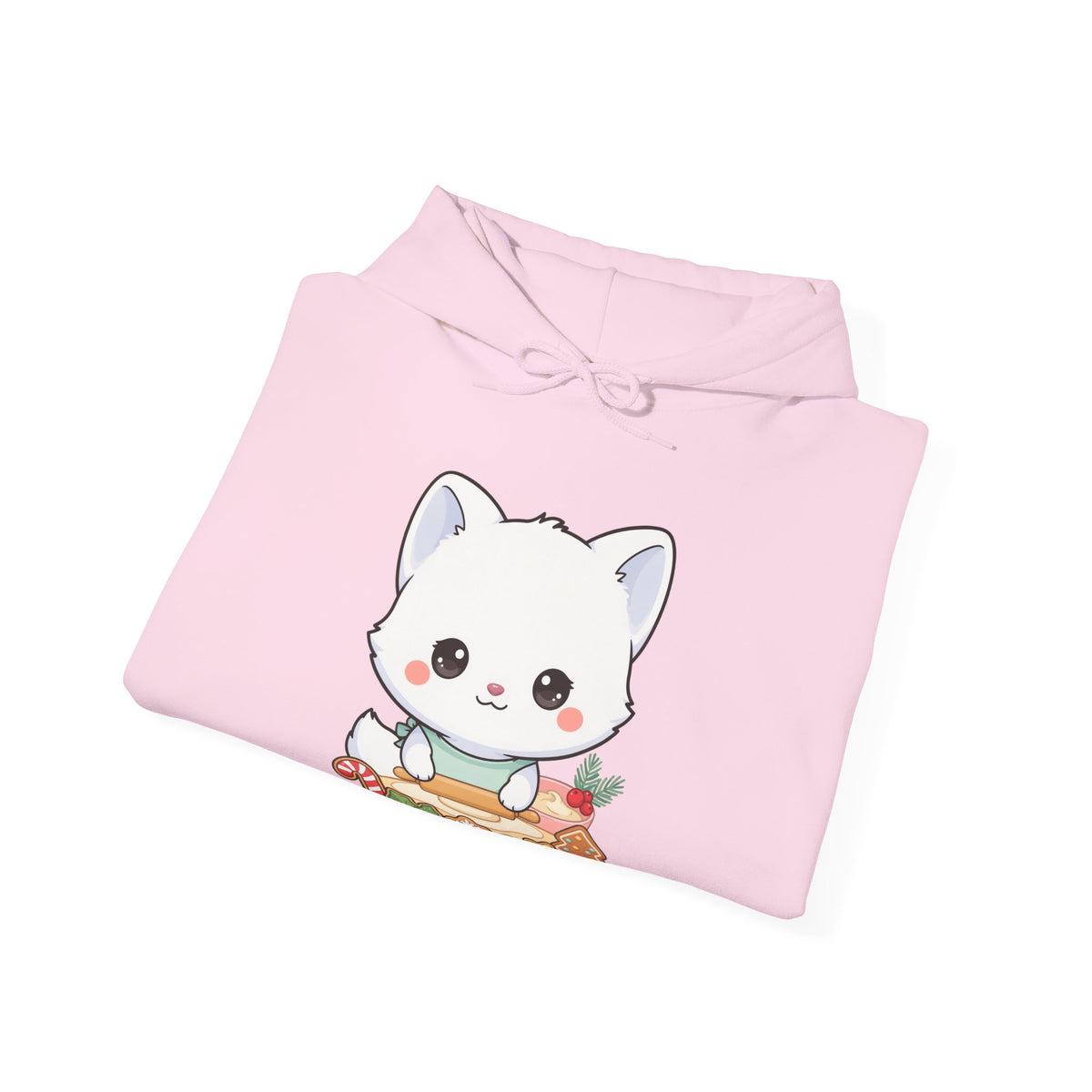 Christmas Fox Baking Hoodie, Kawaii Cookie Baker Sweatshirt